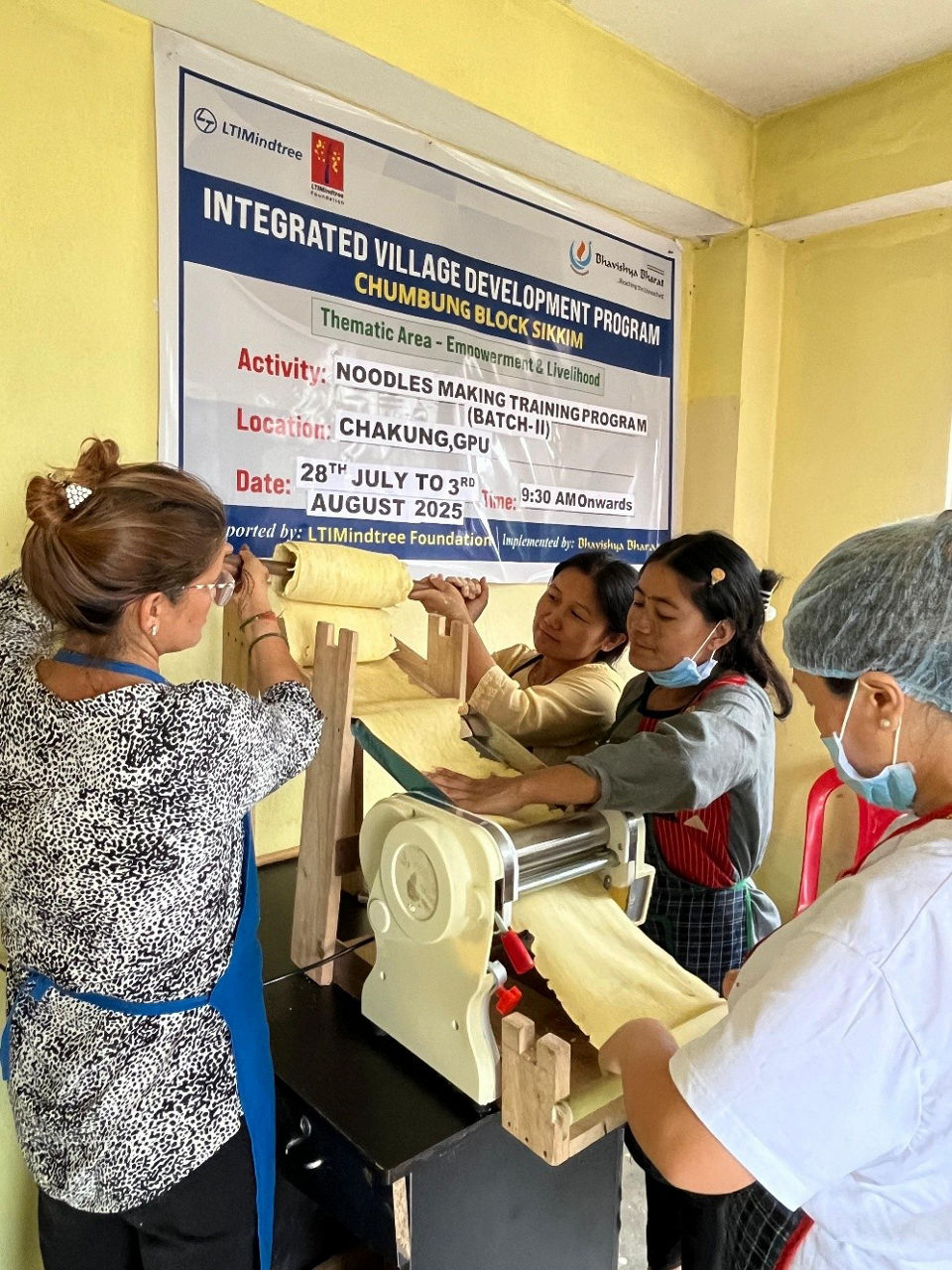 Noodle and turmeric manufacturing supports women's groups in Sikkim